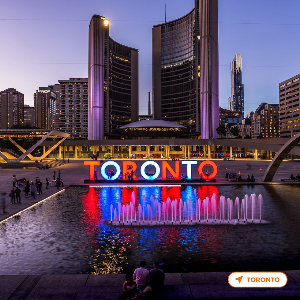 Toronto sign in the city