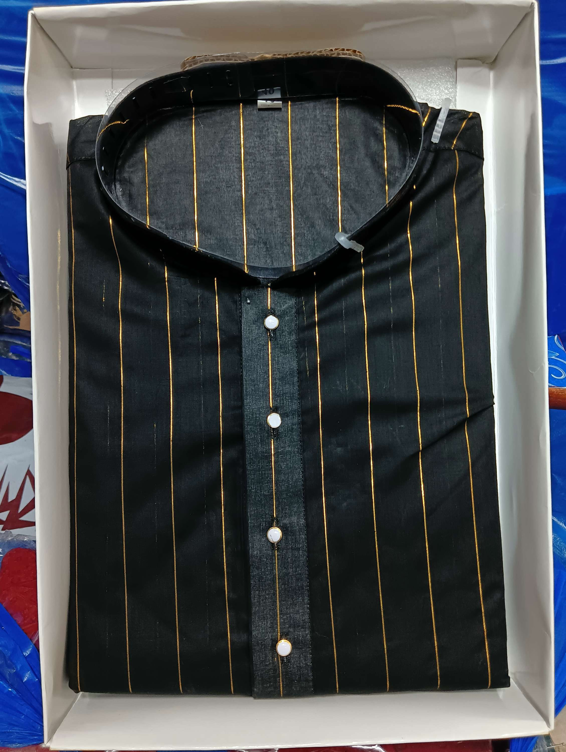 Aadhi Golden Thread Strip kurta