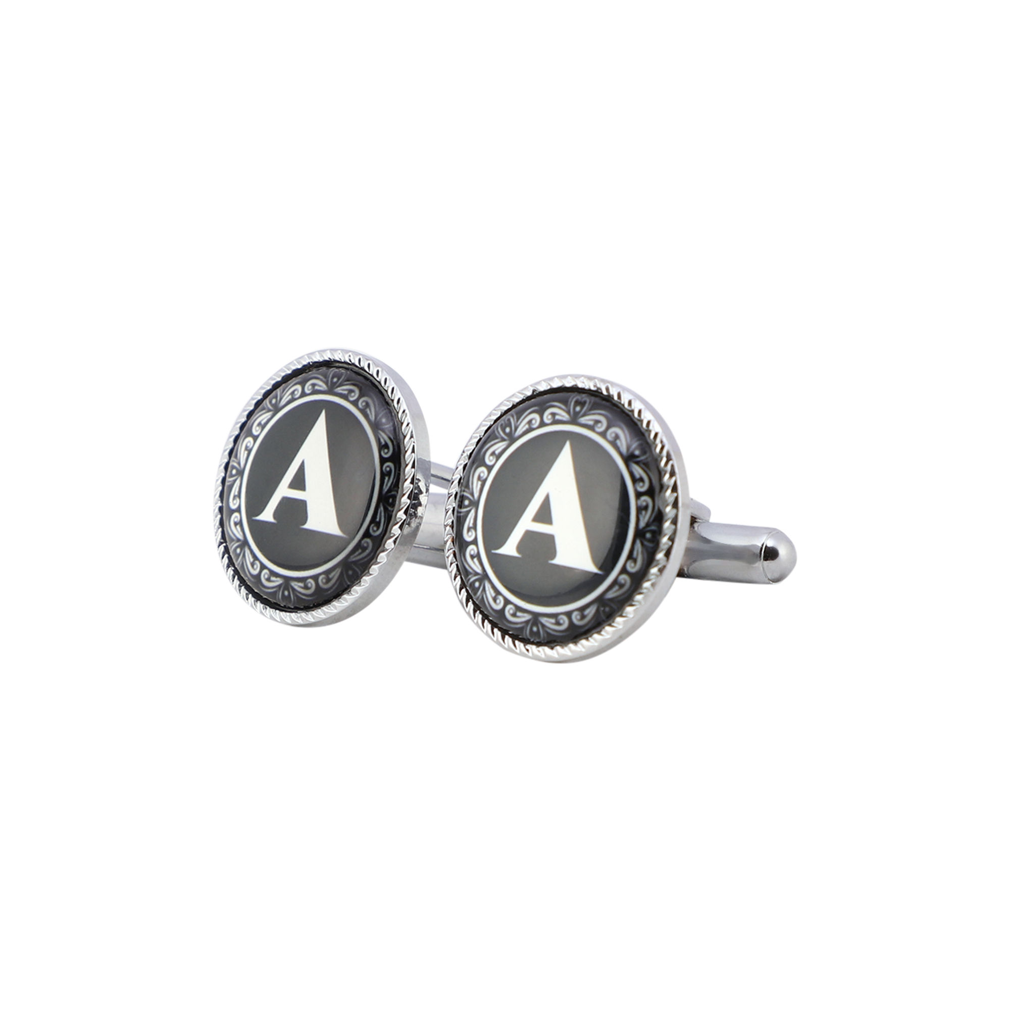 Ollera Premium Collection Name Initial Alphabet A Letters Cufflinks Gift