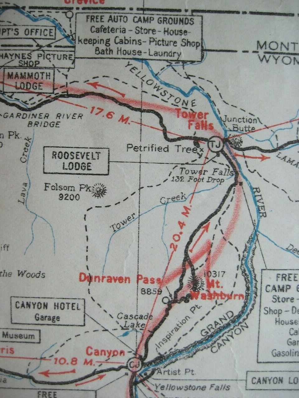 Official 1930 Department of the Interior booklet on Yellowstone National Park, printed more than 90 years ago.