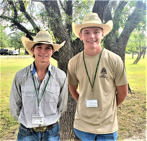 Houston Hayes and Colton Flage were sponsored by Menard County SWCD to attend the 2021 Youth Range Workshop.