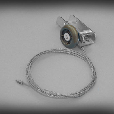 Hormann Canopy Garage Door Roller and Cable Assembly - No Bearing (Pattern)