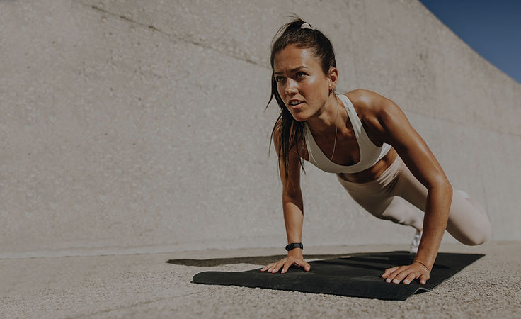 woman doing pilates exercises