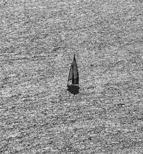 Yacht. Black and White