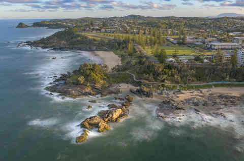 Late afternoon light at Oxley Beach