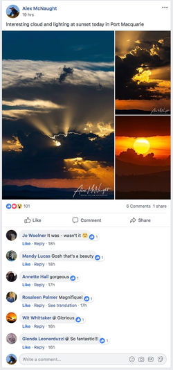Weather obsessed page