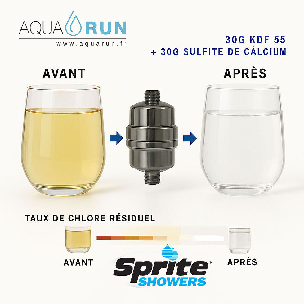 Miniature : Filtre-douche 100% inox Sprite Showers®
