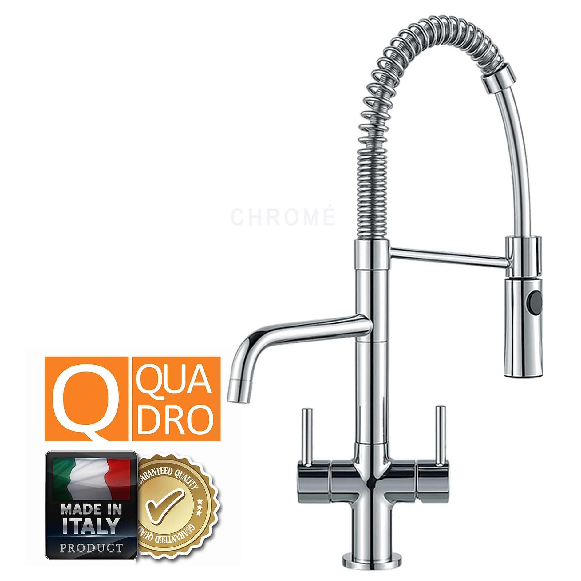 Robinet 3 voies IDEALAQUA® QUADRO Design Douchette 323/1