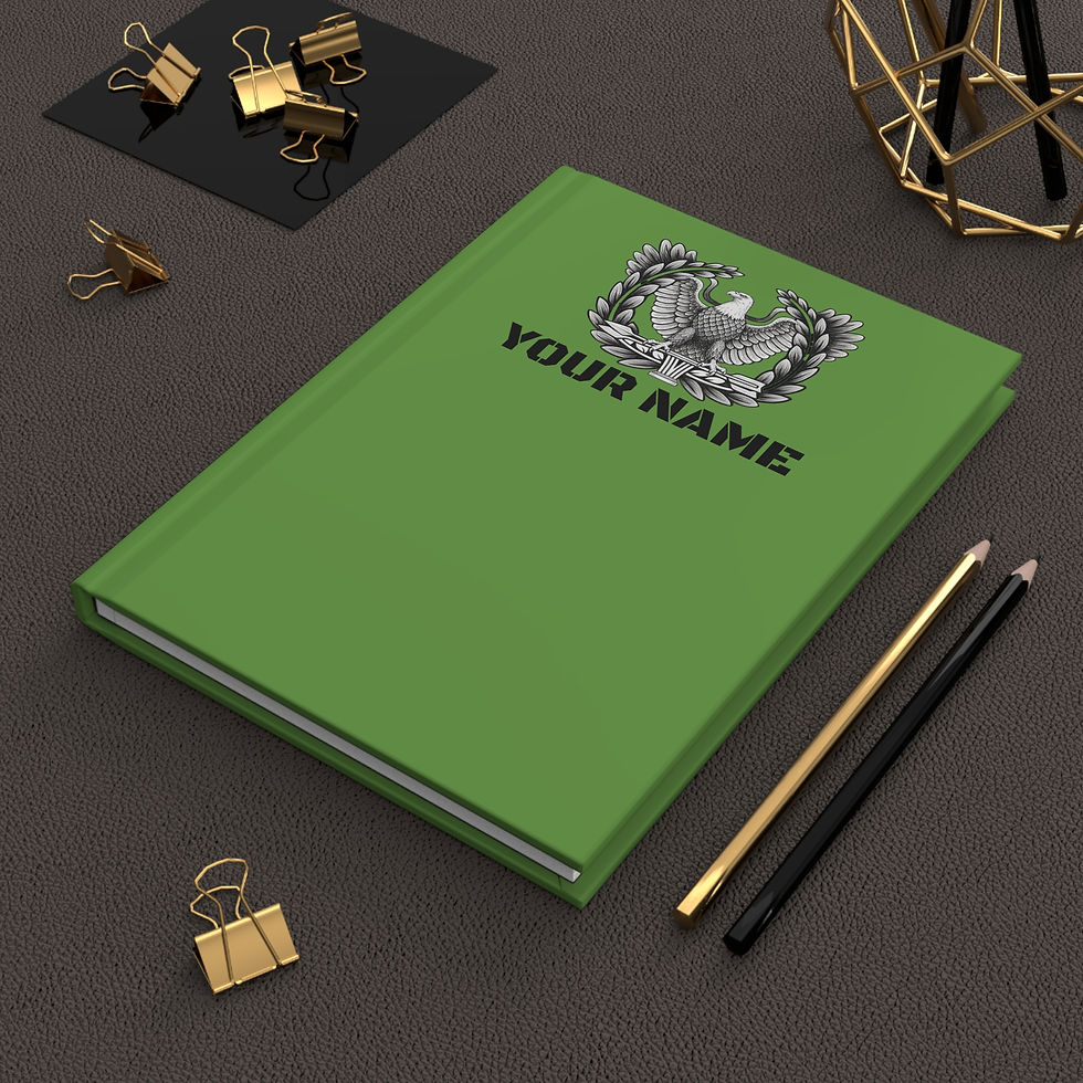 Thumbnail: Hardcover - Personalize Military Green Book