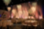 Asymmetrical Drape Backdrop with Textured Lighting