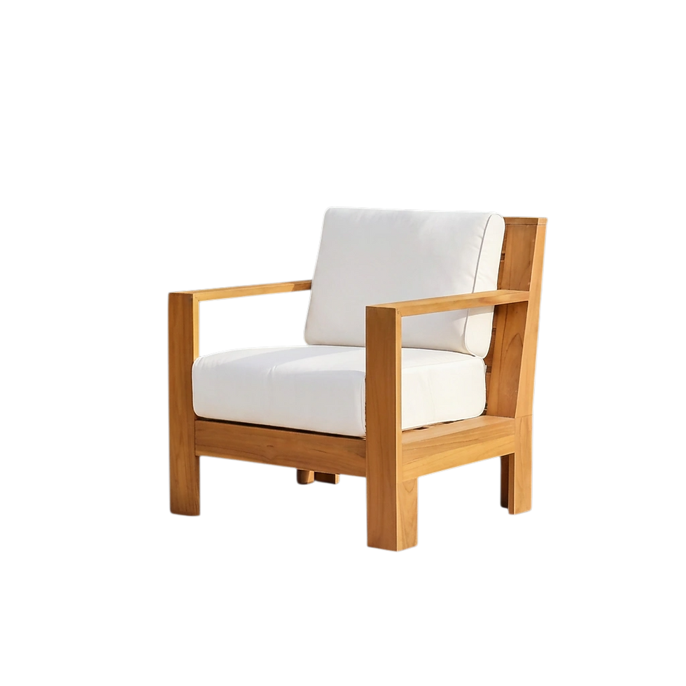 Natural Wood Outdoor Chair