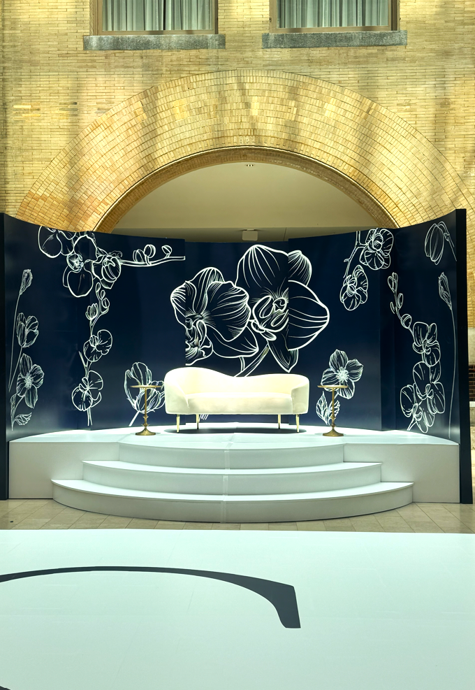 Custom Cresent Stage and Back Wall