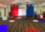 Red White and Blue Stage