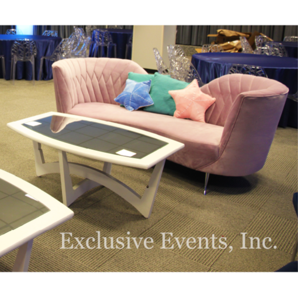 Thumbnail: Lilac Velvet Sofa