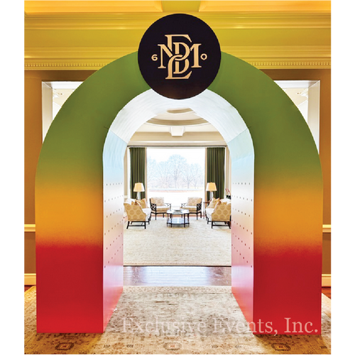 Colorful Ombre Arch Entrance Exclusive Events Inc colorful-ombre-arch-entrance-exclusive-events-inc