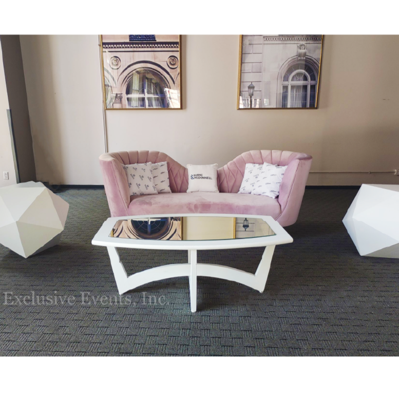Thumbnail: Lilac Velvet Sofa