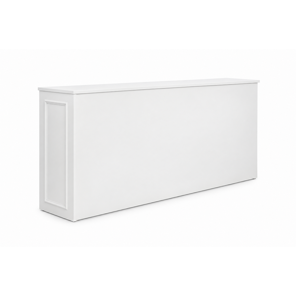 Neutral Banquette Console Table