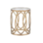 Gold Eyelet End Table