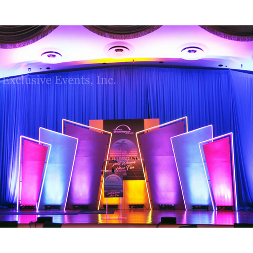 Chase Park Plaza Angled Wall Stage Set Exclusive Events Inc