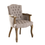 Thumbnail: French Wood Tufted Chair
