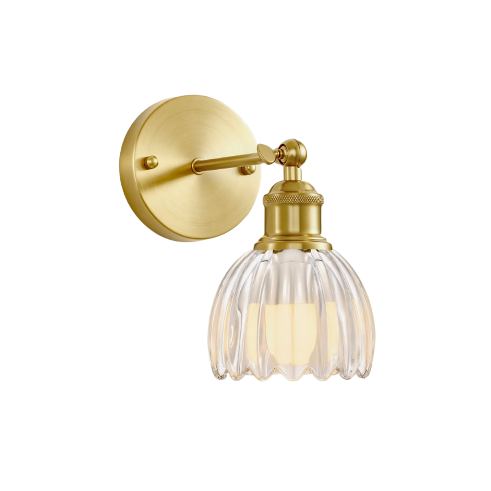 Gold Tulip Wall Sconce