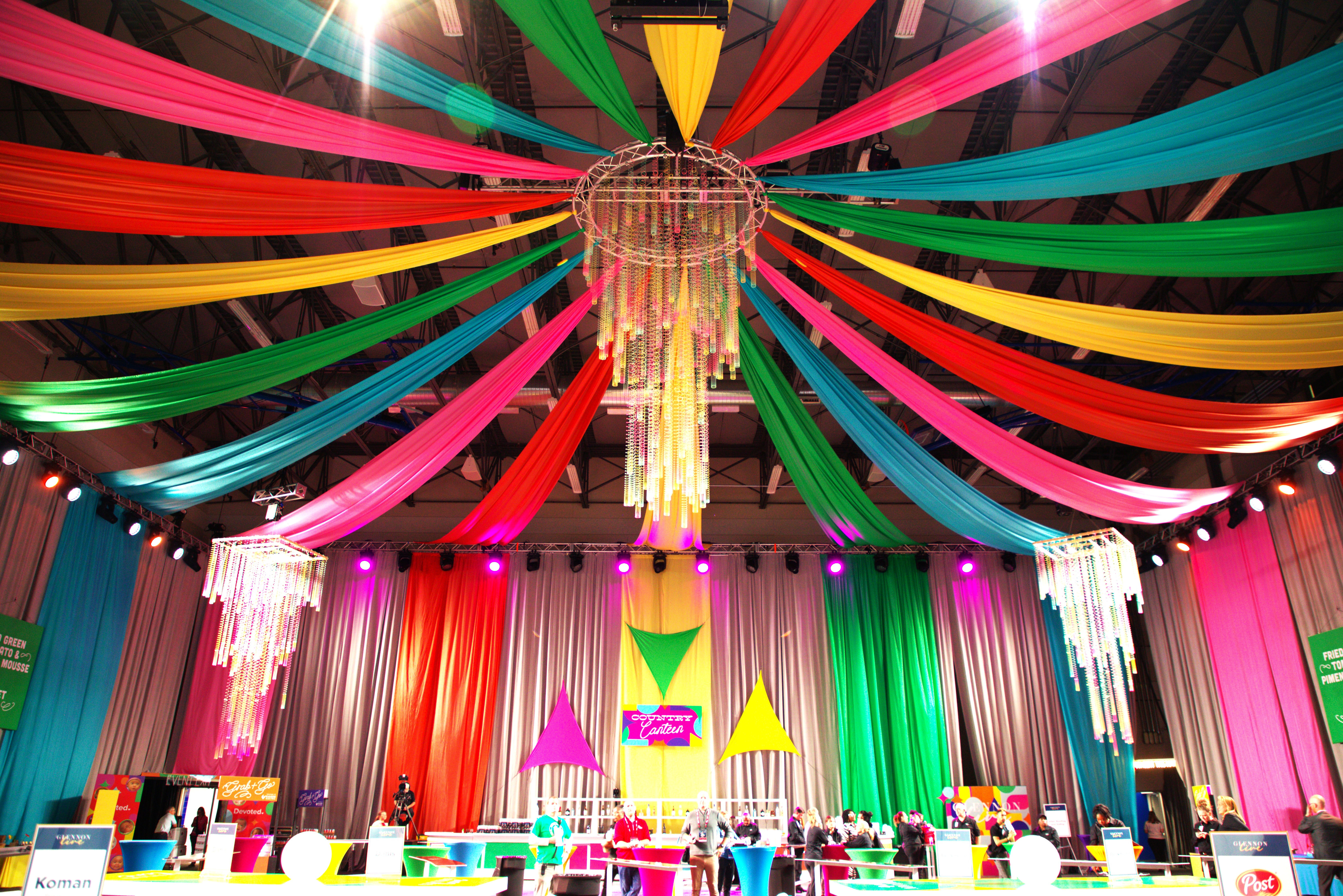 Colorful Ceiling Drape