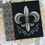 Thumbnail: Beautiful Fleur-de-Lis stylized lily decoupage napkin 9.8" x 9.8" #2255 (1 pcs)