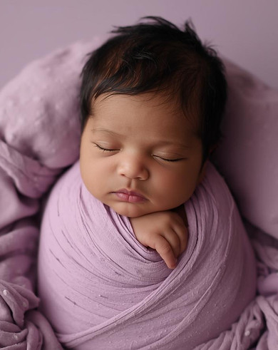 newborn photography purple wrapping use the same baby (3).jpg