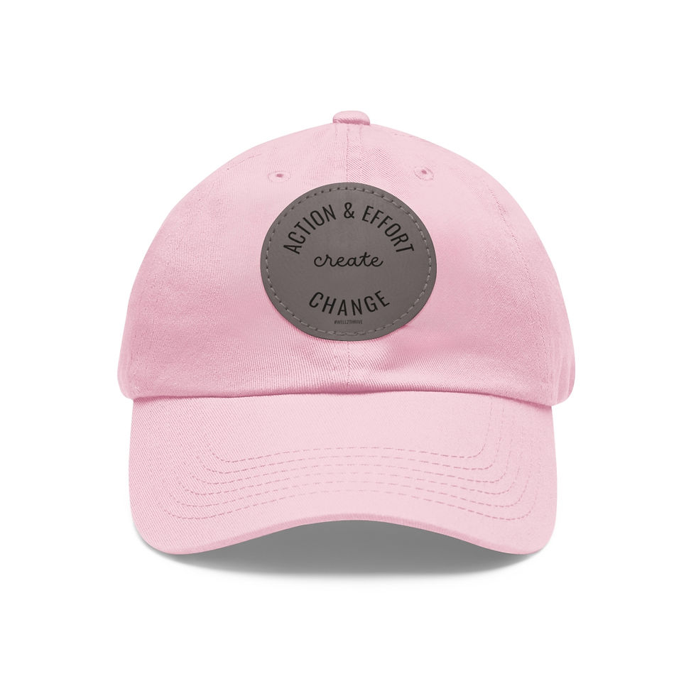 Thumbnail: Action & Effort Create Change Hat w/ Leather Patch (Round) ***Various Colors***