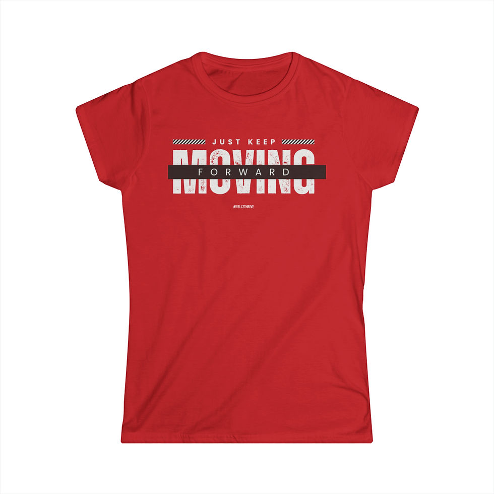 Thumbnail: Just Keep Moving Forward Women's Softstyle Tee ***Various Colors Available***