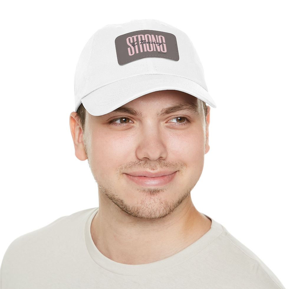 Thumbnail: Strong & Thriving Hat with Leather Patch (Rectangle) ***Various Colors***