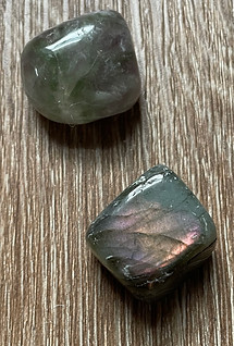 labradorite and rainbow fluorite healing crystals