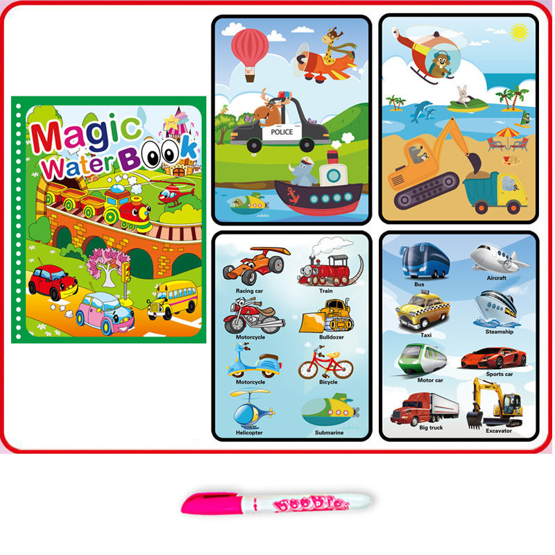 Thumbnail: Reusable Magic Water Drawing Coloring Book
