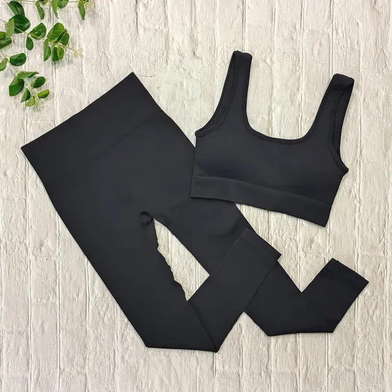 Thumbnail: Seamless Ribbed Leggings for Woman