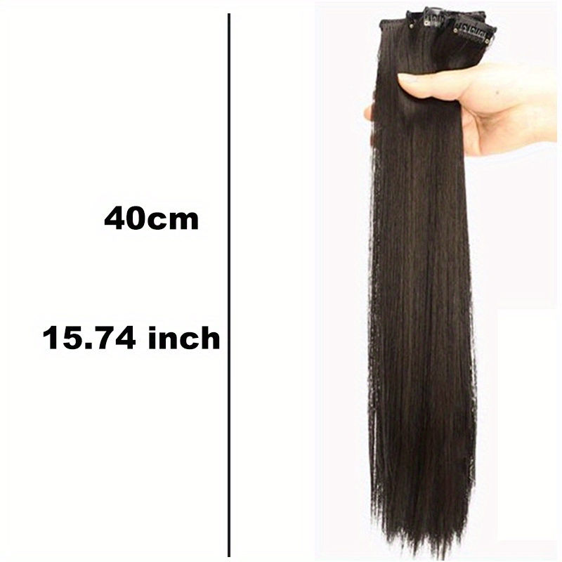 Thumbnail: Five Packs of 16inch Hair Extension Pieces for DIY Long Hair Invisible Seamless 