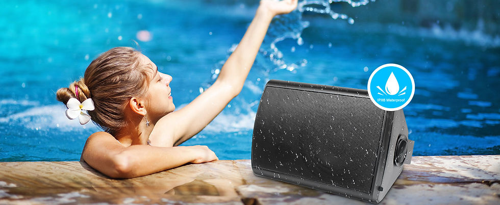 Thumbnail: Herdio 5.25'' 300W Indoor Outdoor Waterproof Dual Speakers Home Theater Wall Mou
