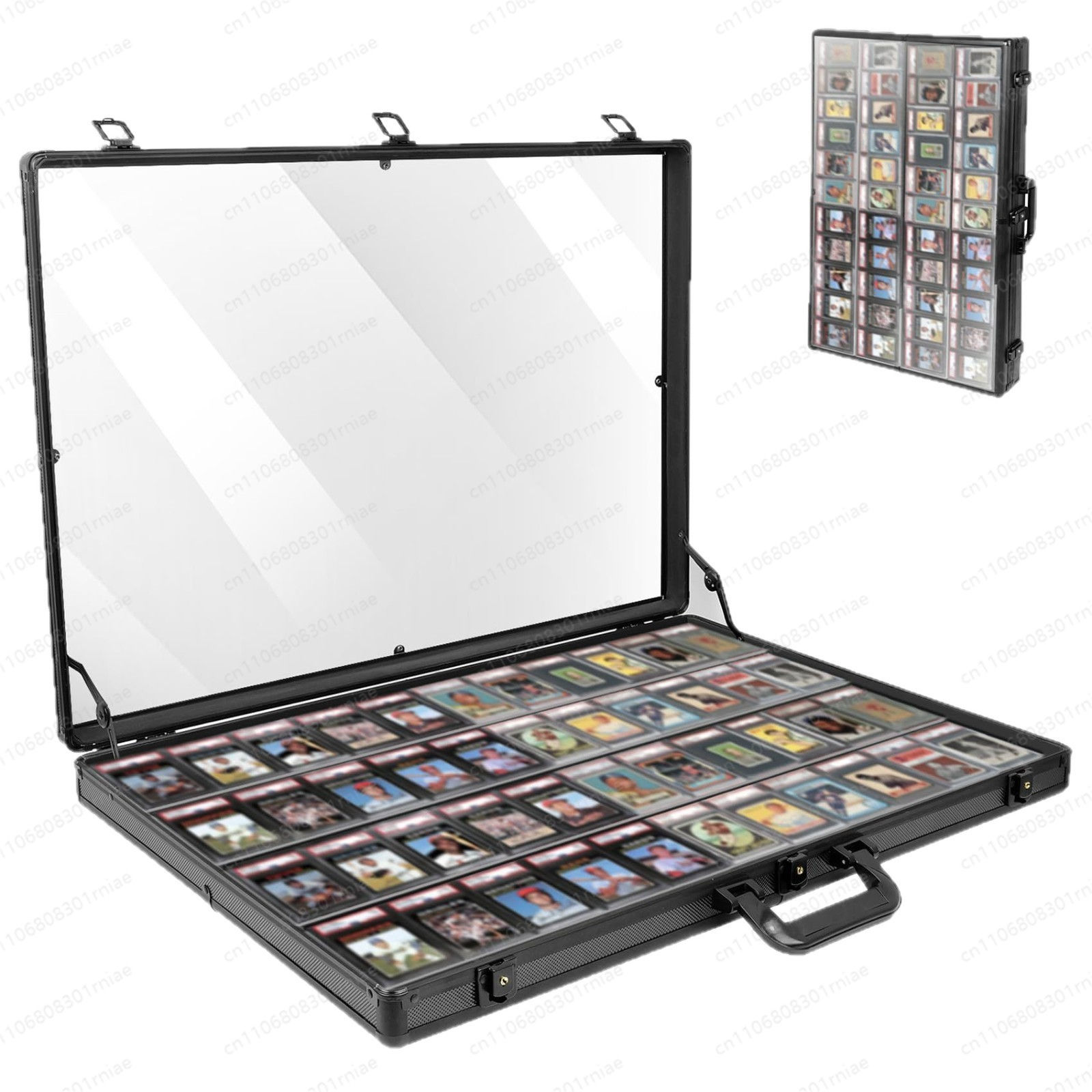 Aluminum Alloy Toolbox Card Silver Storage Box Night Market Stall Box Portable F