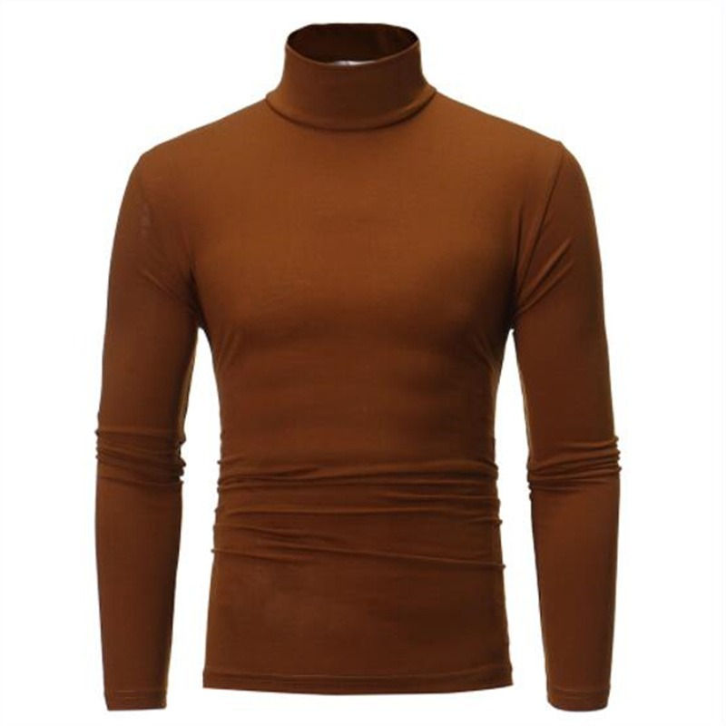 Thumbnail: Autumn  Winter Men's High Neck T-shirt