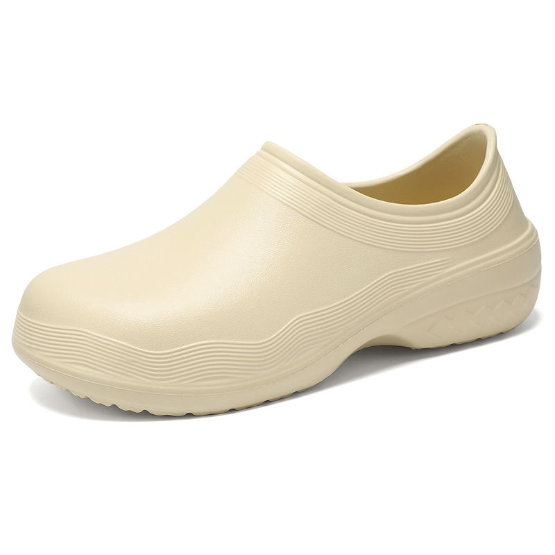 Thumbnail: Wholesale Hole-Free Crocs Men's Non-Slip Wear-Resistant Rubber Work Shoes Hotel 