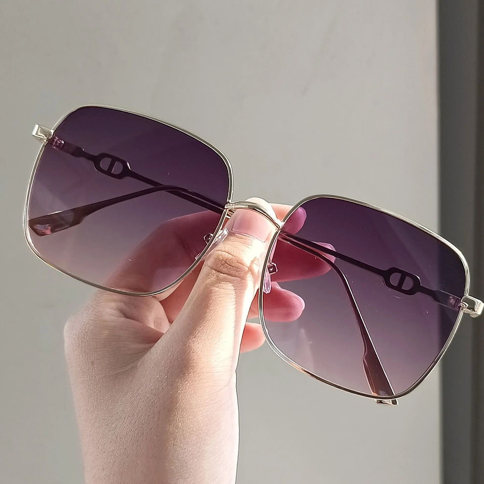 Thumbnail: New Luxury Sunglasses Women Rimless Square Sun Glasses Ladies Fashion Personalit