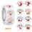 Thumbnail: 500pcs Christmas Sticker for Envelope Round Merry Christmas Sticker, 8 Designs C