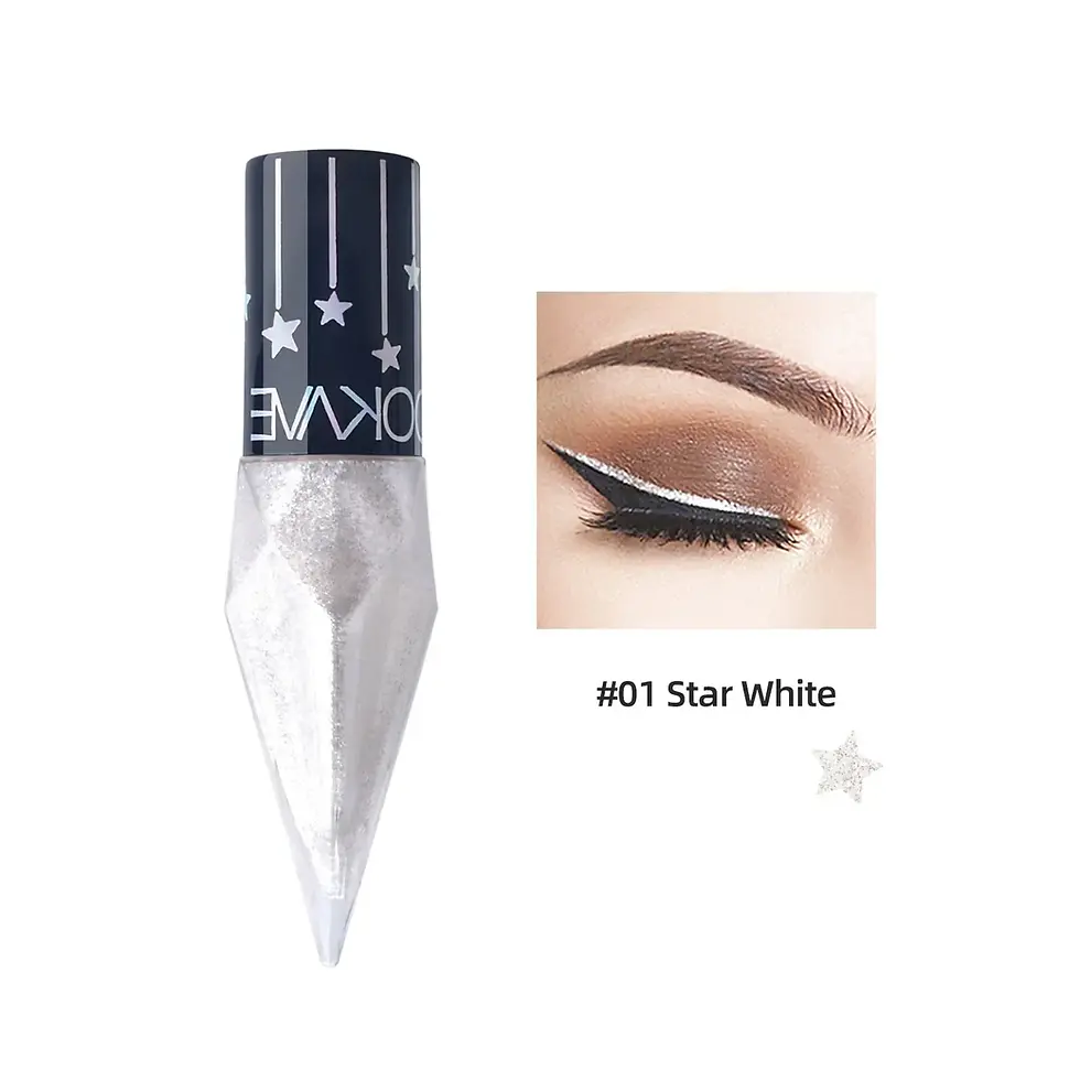 Thumbnail: Shiny Eye Liners Pigment Silver Rose Gold Color Liquid Glitter eyeshadow Profess