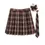 Thumbnail: Women Summer Plaid Pleated Skirt With Necktie Bowtie Korean Jk Skirt Uniform Jap