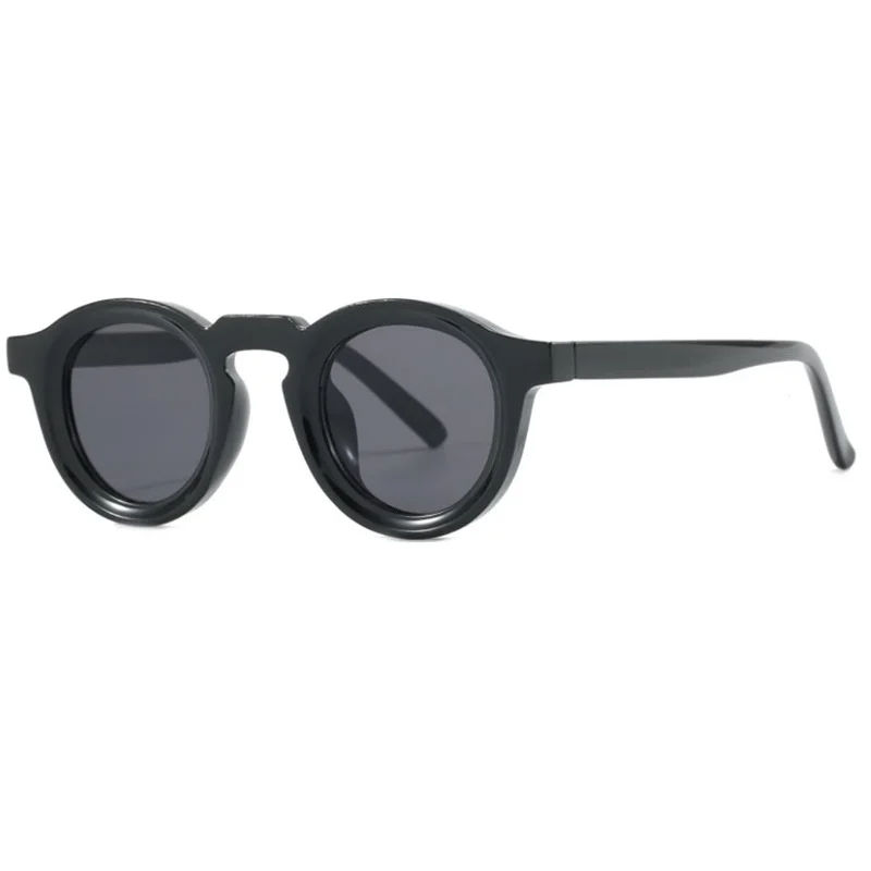 Thumbnail: Round Sunglasses Women Men Punk Shades Retro Trending Sun Glasses Clear Lens Fra