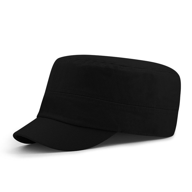 Thumbnail: Big size sun hats full close flat army cap male short Peaked fitted cap plus siz
