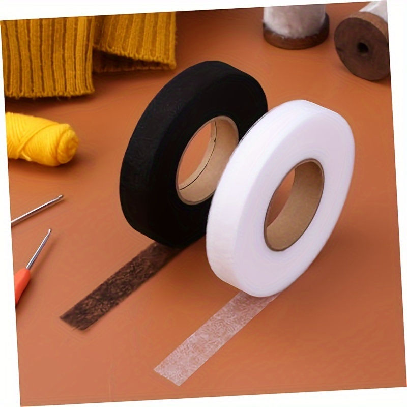 2 Rolls Double-Sided Strong Bonding Iron-On Adhesive Fabric Fusing Tape for No-S