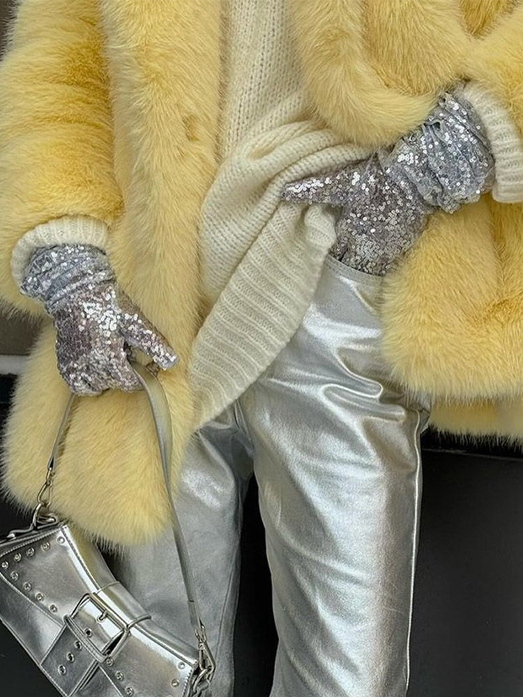 Thumbnail: Thick Warm Women Faux Fur Coat
