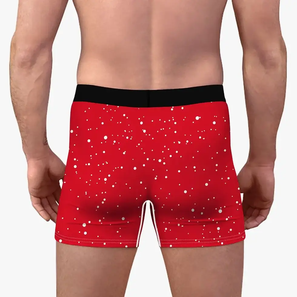 Thumbnail: Men's Christmas Boxers Briefs 3D Funny Printed Humorous Boxer Shorts Soft Stretc