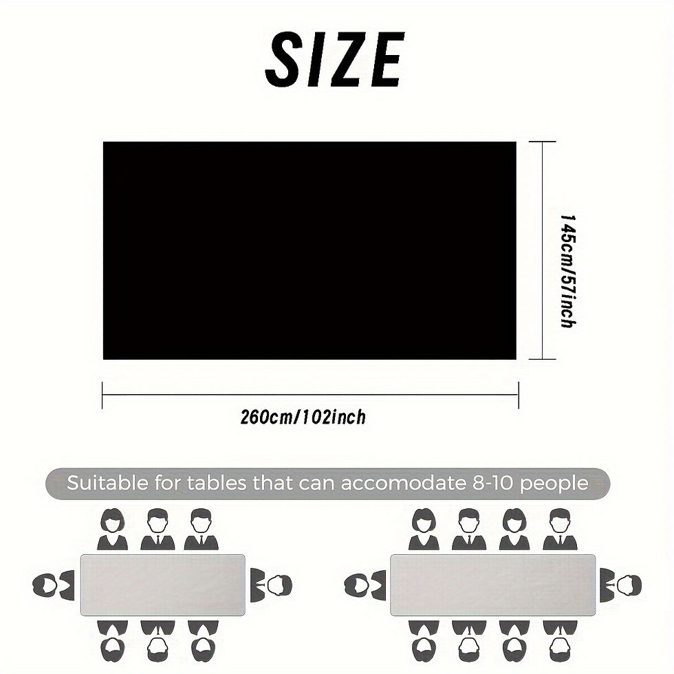 Thumbnail: 1pc Tablecloth Wedding Rectangular Tablecloth Satin Tablecloth Shiny Tablecloth 