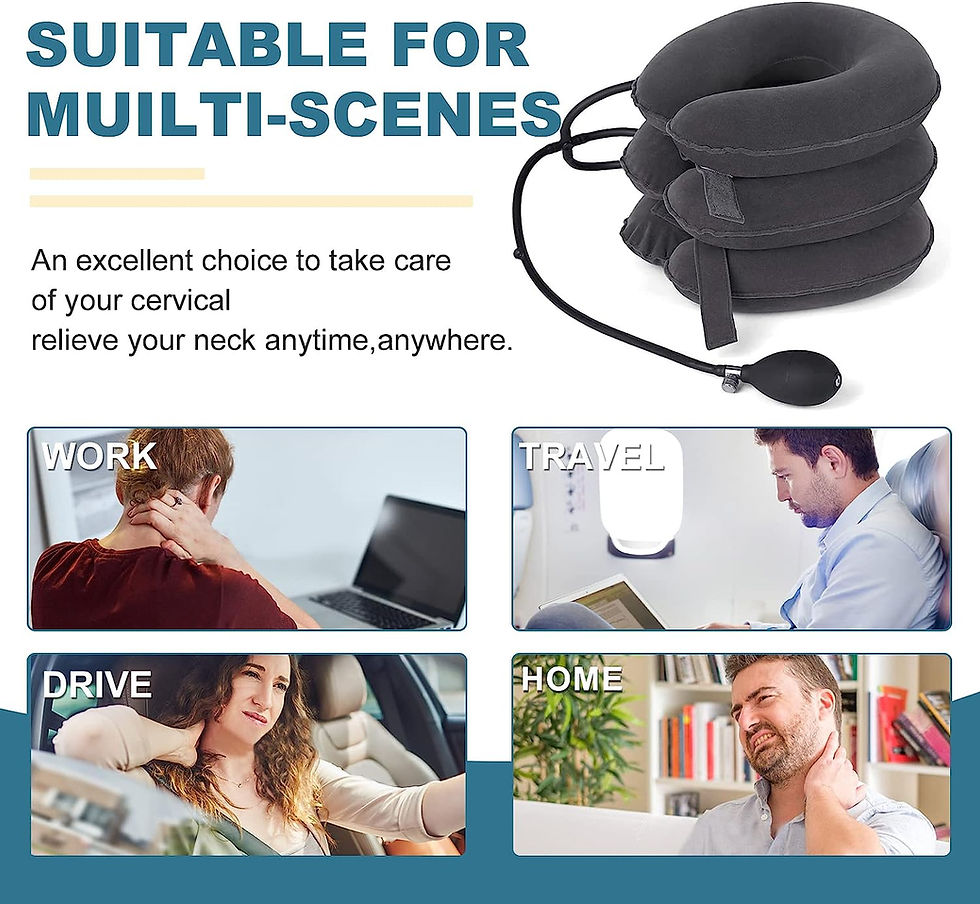 Thumbnail: Cervical Neck Traction Device Relief for Chronic Neck & Shoulder Alignment Pain 